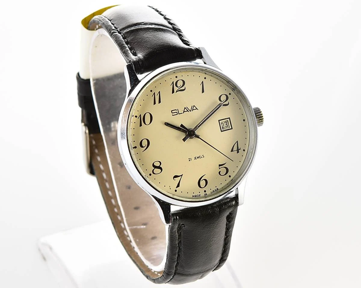 Slava Soviet vintage mechanical watch