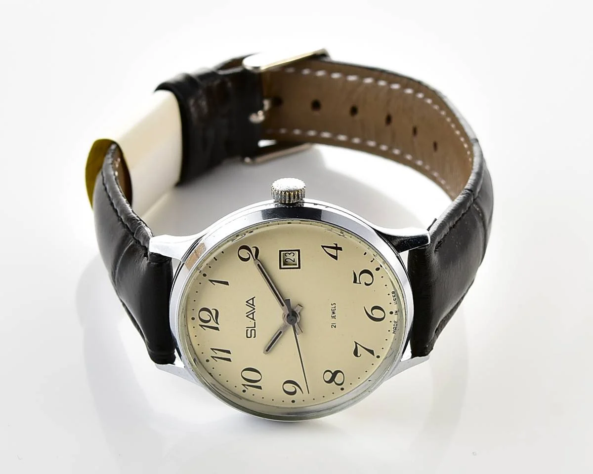 Slava Soviet vintage mechanical watch