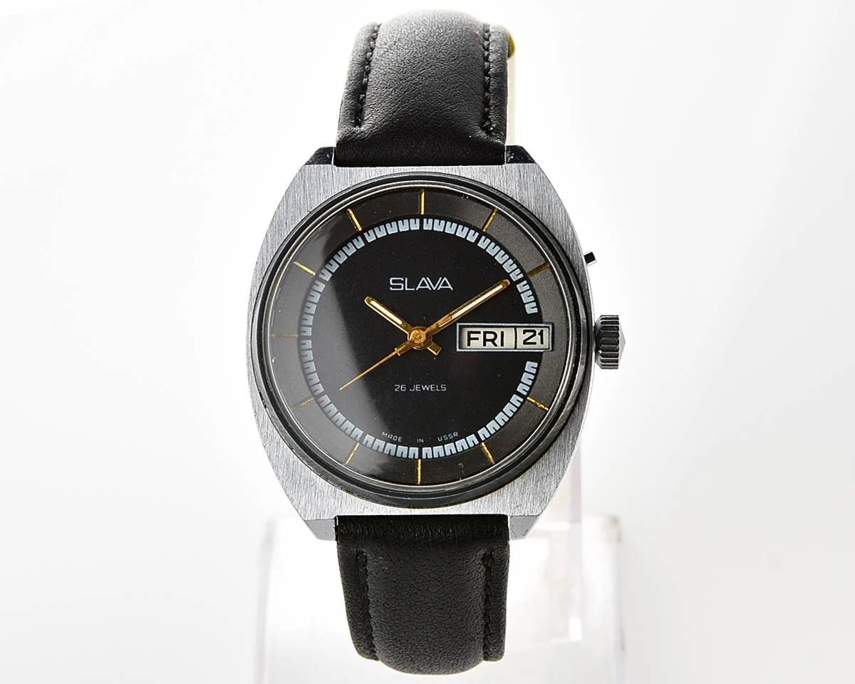 Slava Soviet mechanical vintage watch