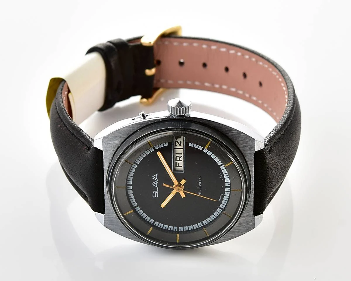 Slava Soviet mechanical vintage watch