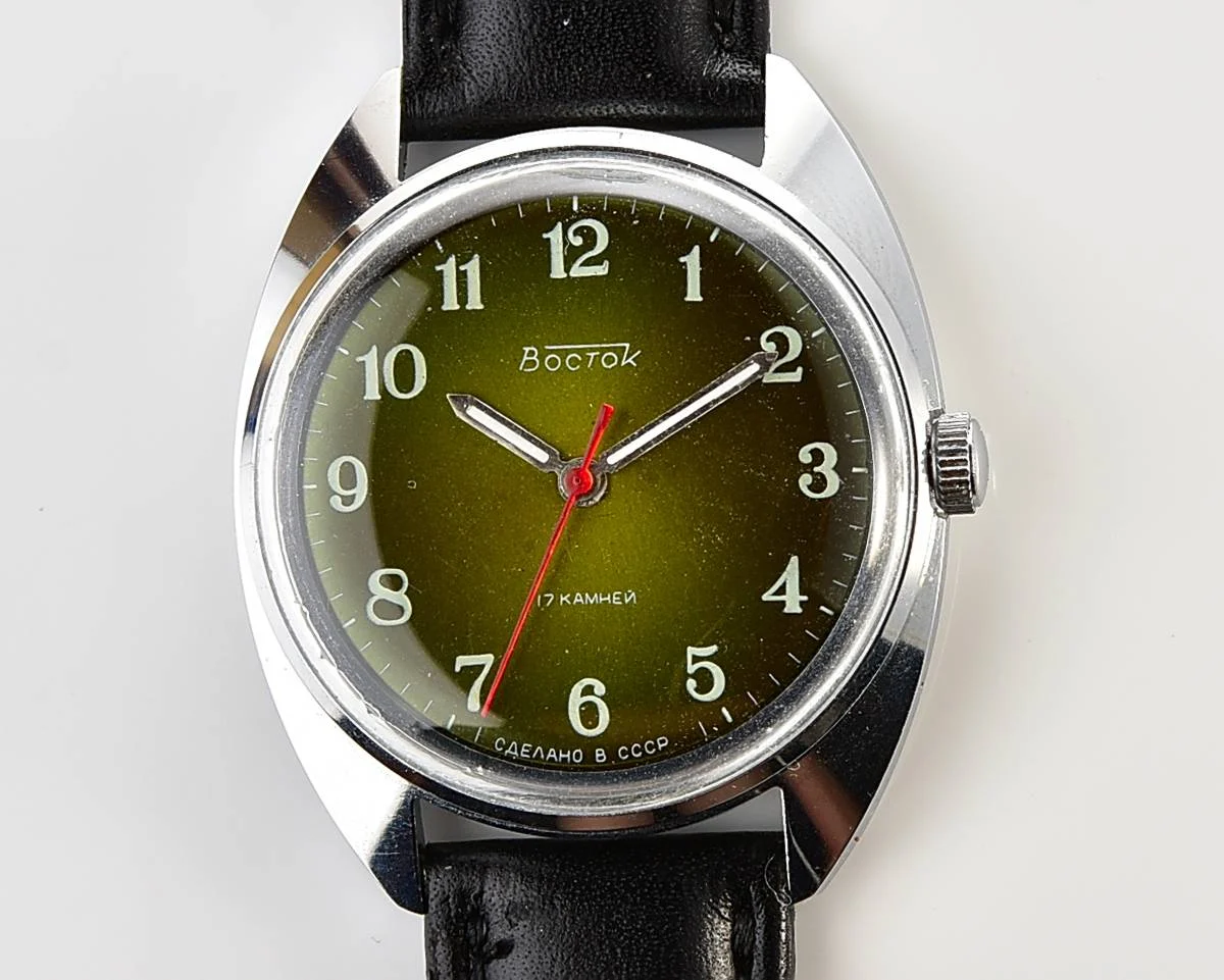 Soviet Vostok mechanical wrist watch