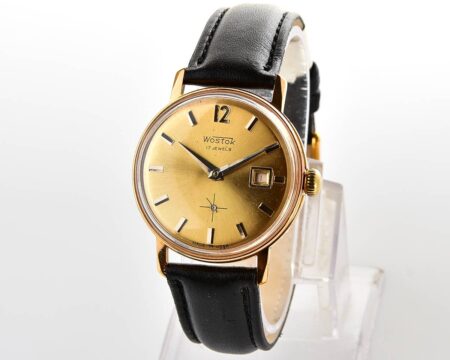 Excellent soviet Vostok mechanical gold-plated wrist watch