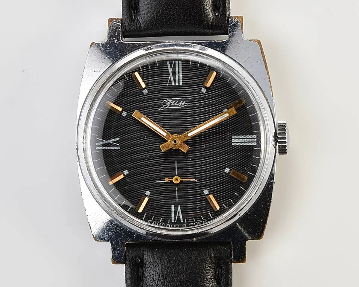 ZiM Soviet mechanical watch with interesting dial