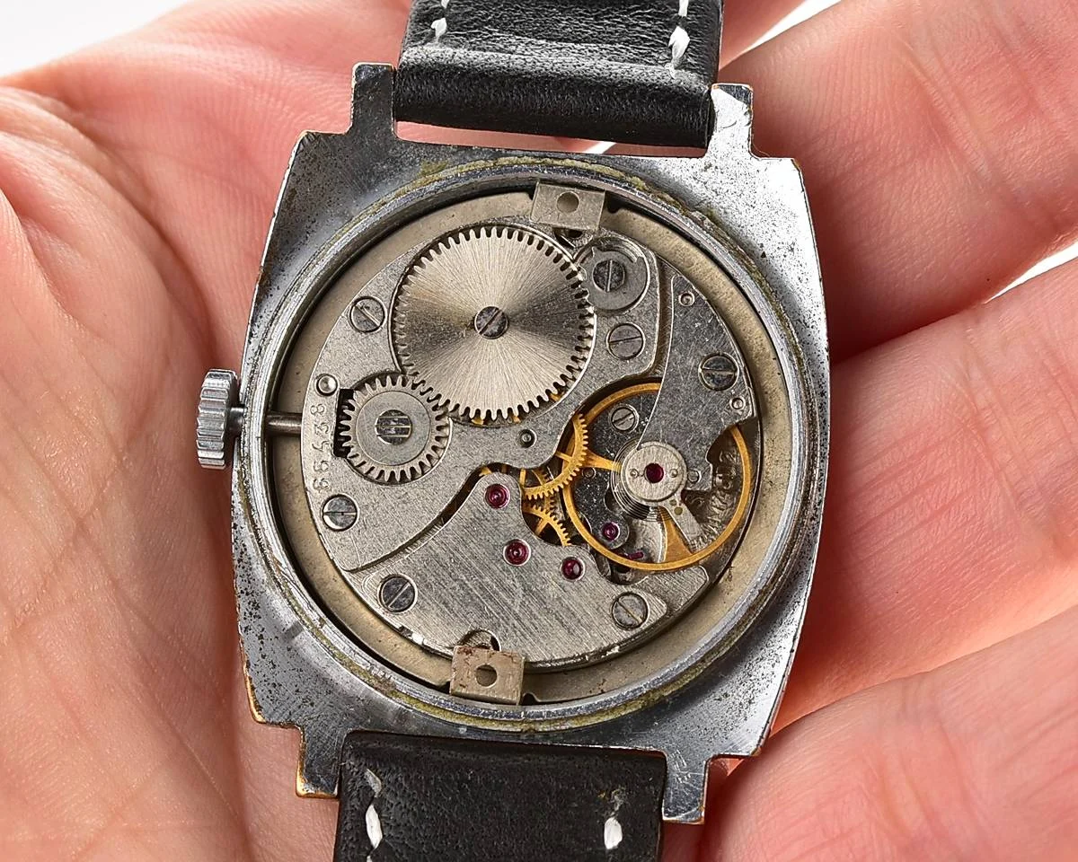 ZiM Soviet mechanical watch with interesting dial