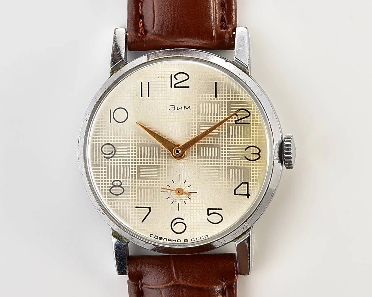 ZiM Soviet mechanical watch with unusual dial