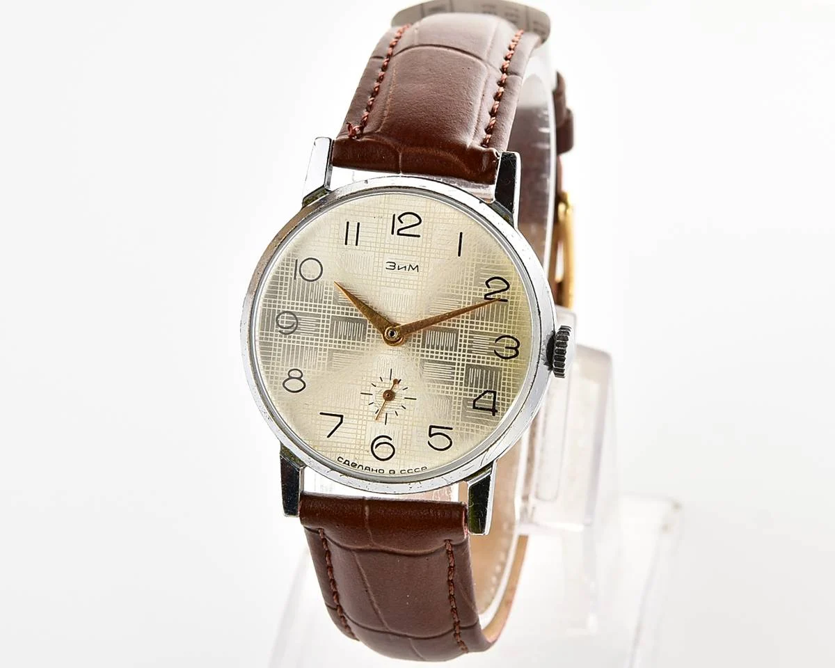 ZiM Soviet mechanical watch with unusual dial