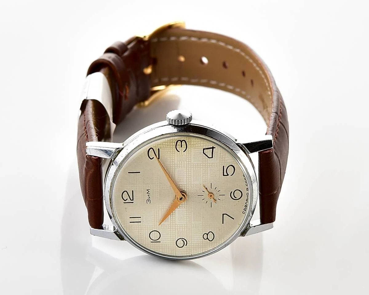 ZiM Soviet mechanical watch with unusual dial