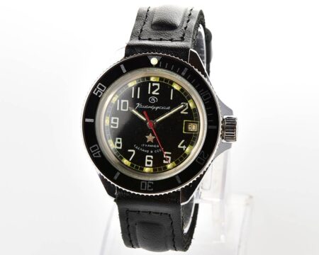 Vostok Komandirskie limited series watch - "Zakaz MO CCCP" with new black bezel