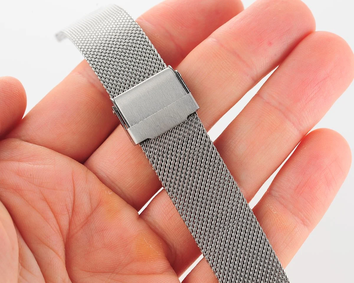 Milanese mesh stainless steel 18mm watch bracelet