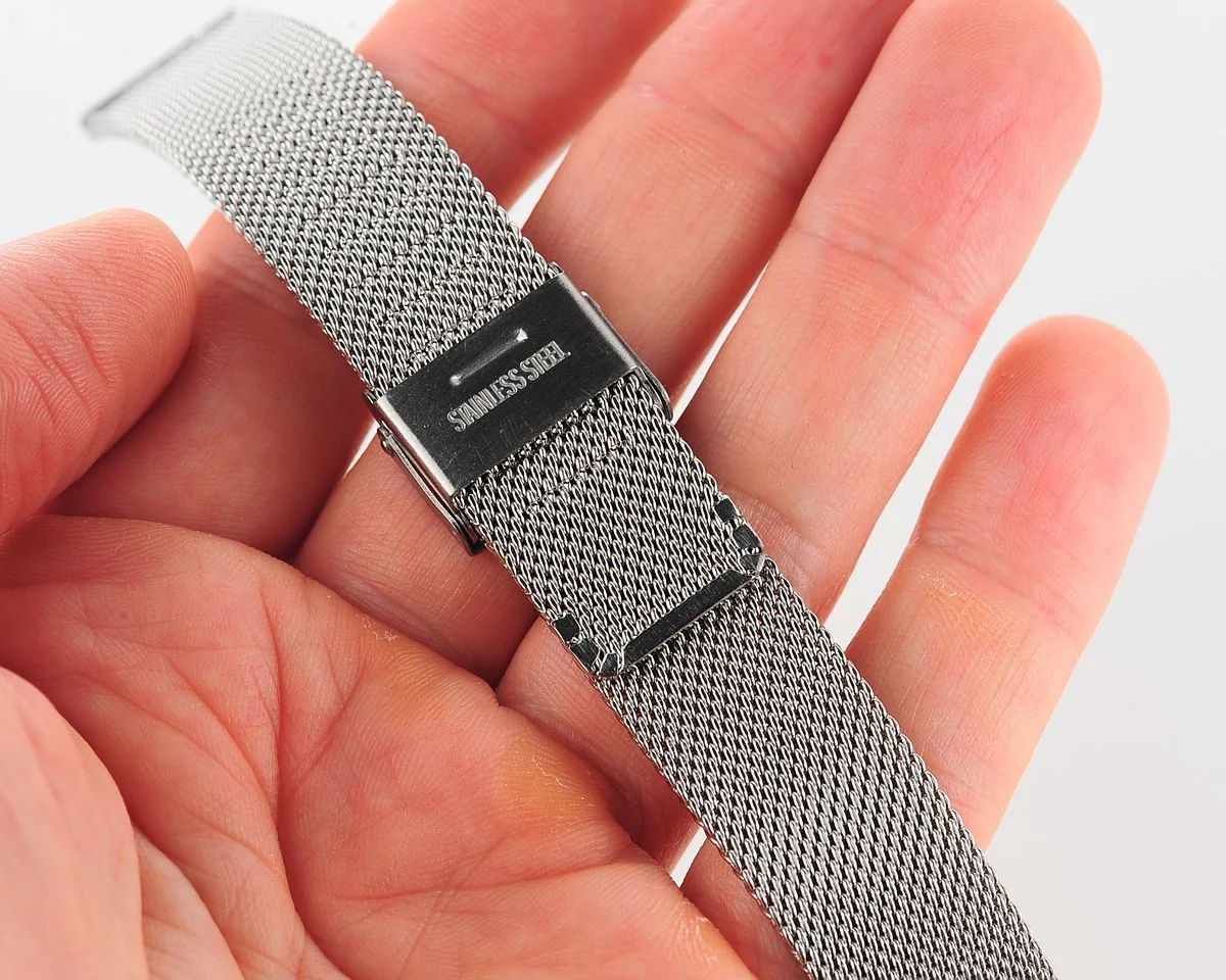Milanese mesh stainless steel 18mm watch bracelet