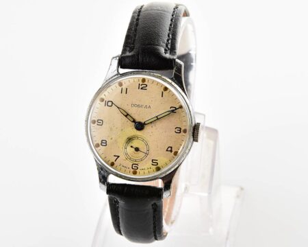Vintage soviet mechanical POBEDA watch, 2MChZ from 3rd quarter 1955!