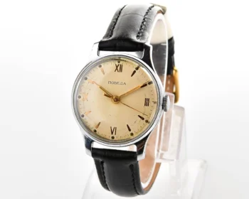 Vintage Soviet Pobeda watch with central second hand