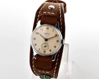 Exceptionally well preserved Soviet Pobeda from 1955 + exquisite Sturmanskie compass strap!