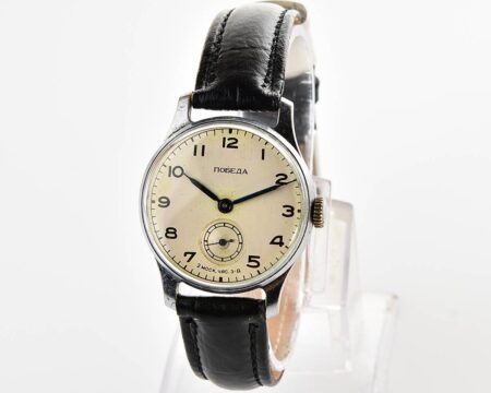 Vintage soviet mechanical POBEDA watch, 2MChZ from 1950s