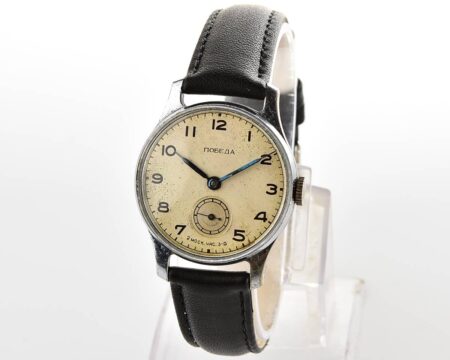 Vintage soviet mechanical POBEDA watch, 2MChZ from the 4th quarter of 1954