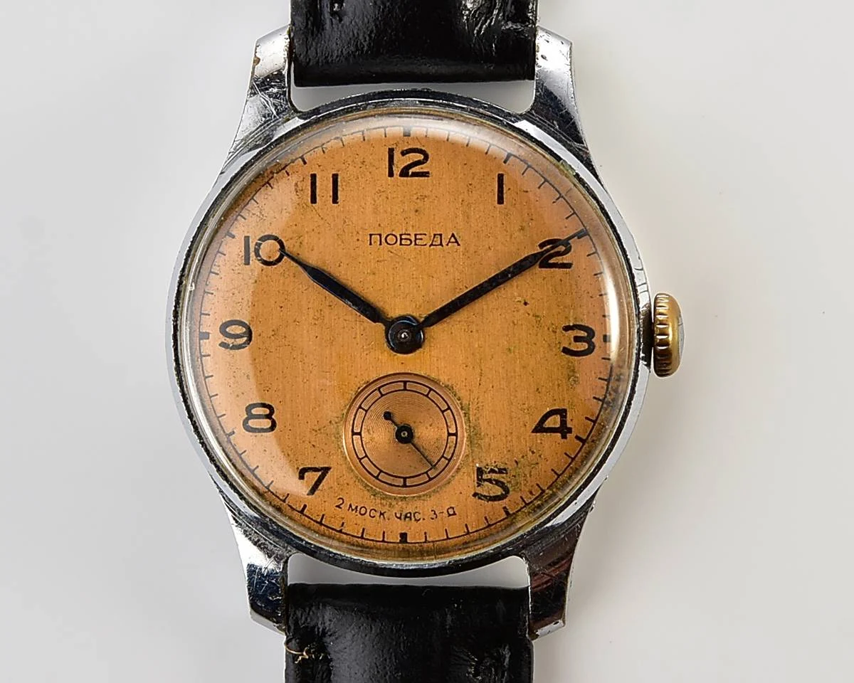 Vintage Soviet mechanical Pobeda watch, 2MChZ from 2nd quarter 1955!