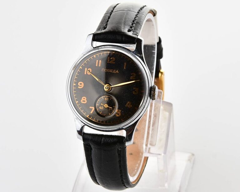 Vintage soviet mechanical POBEDA wrist watch, 1MChZ, 2nd quarter of 1954