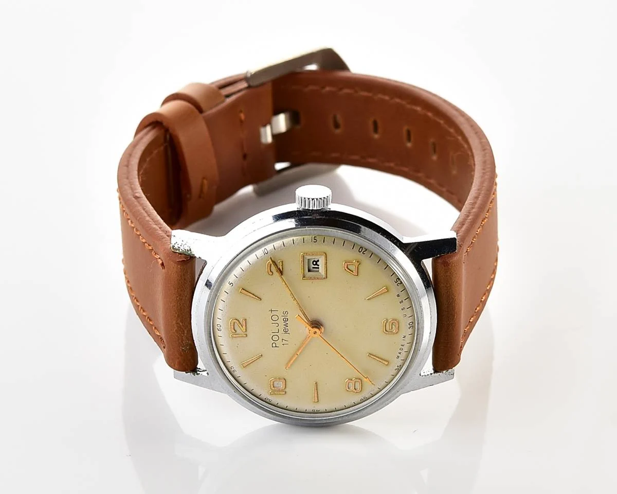 Soviet vintage Poljot mechanical wrist watch
