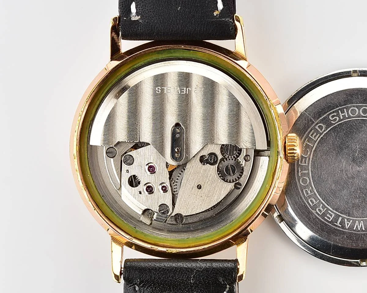 Beautiful automatic vintage gold-plated watch Poljot De Luxe!