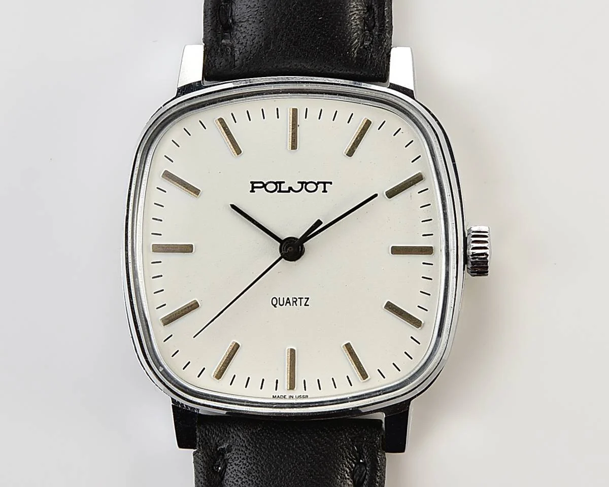 Soviet Poljot watch with quartz movement