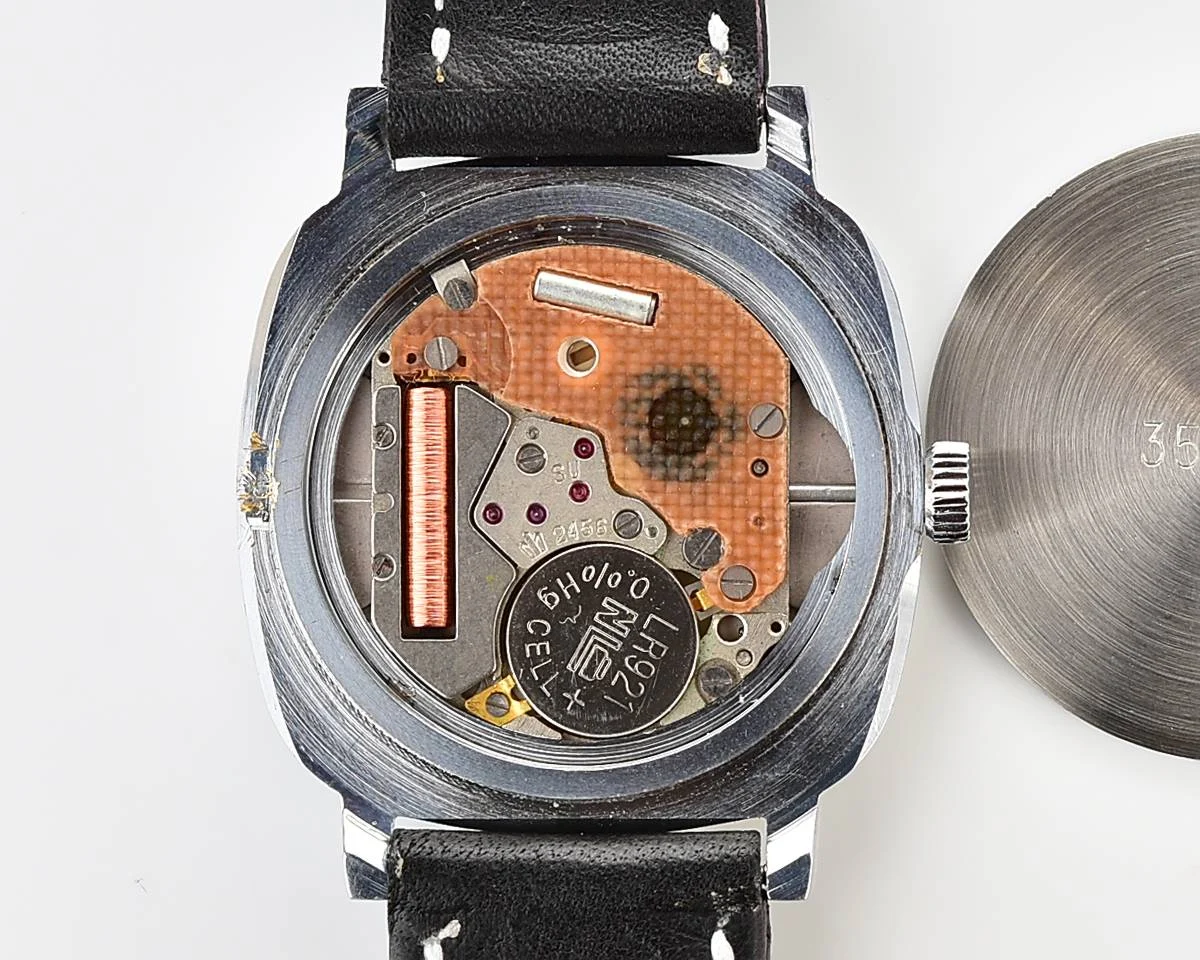 Soviet Poljot watch with quartz movement