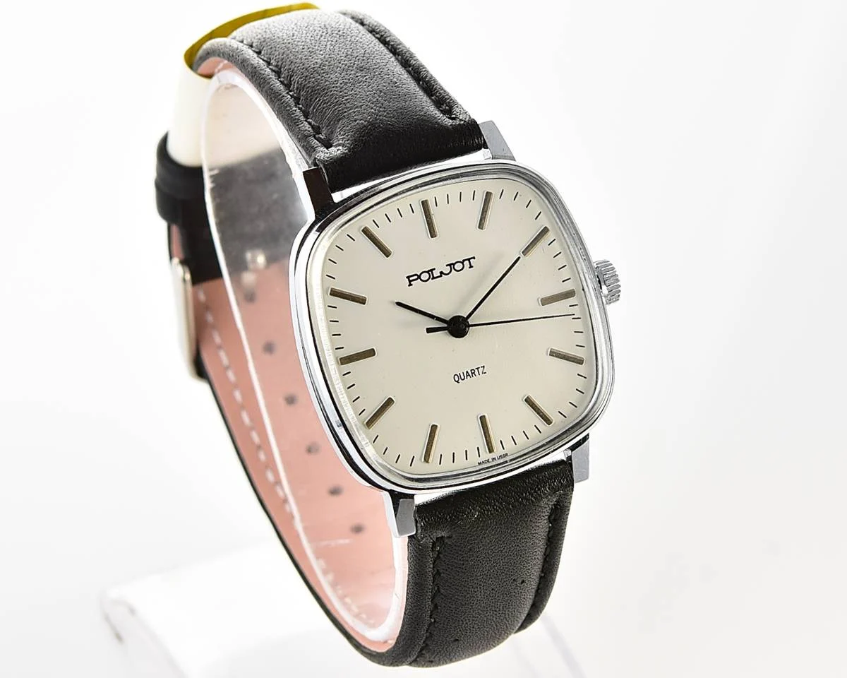 Soviet Poljot watch with quartz movement