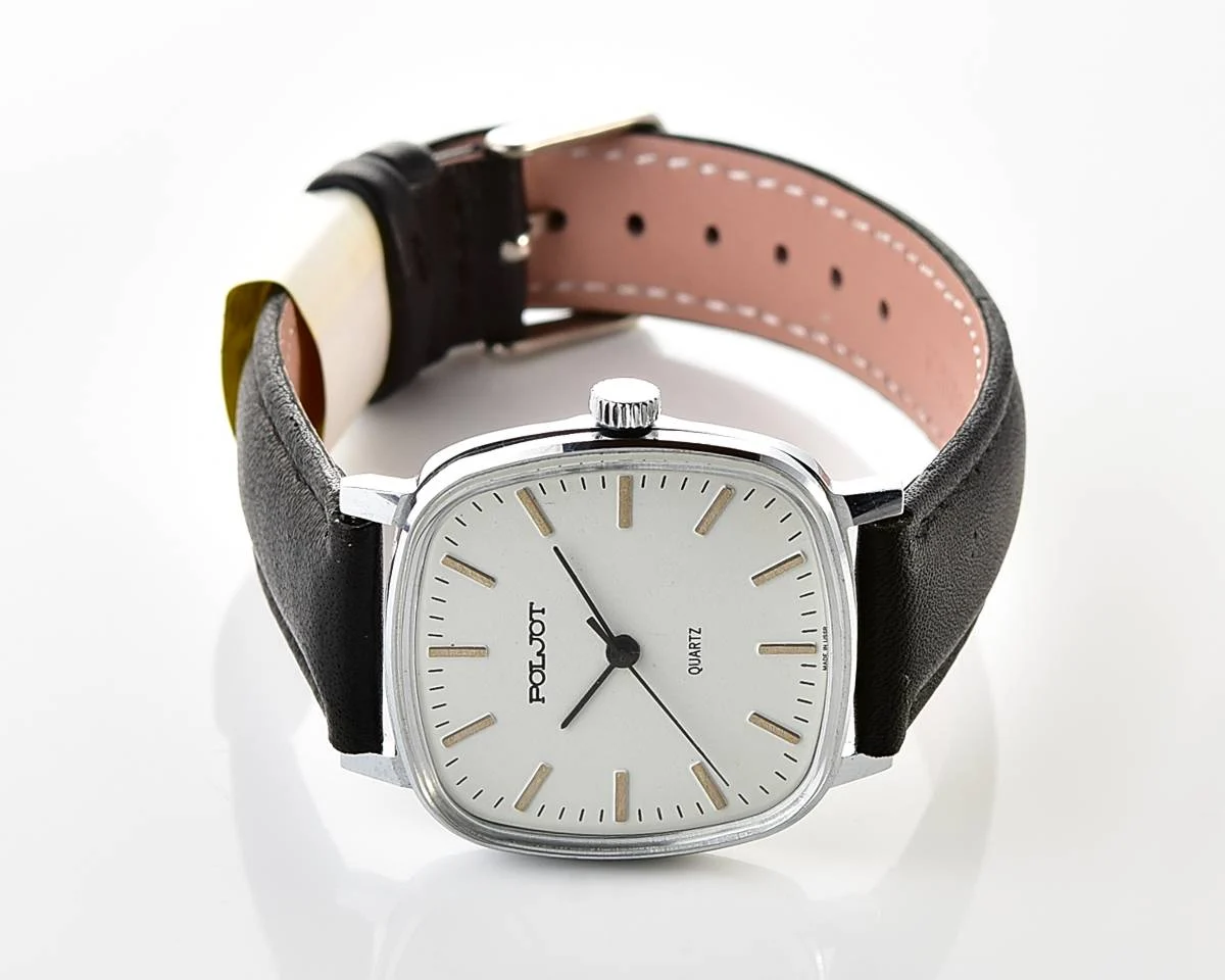 Soviet Poljot watch with quartz movement