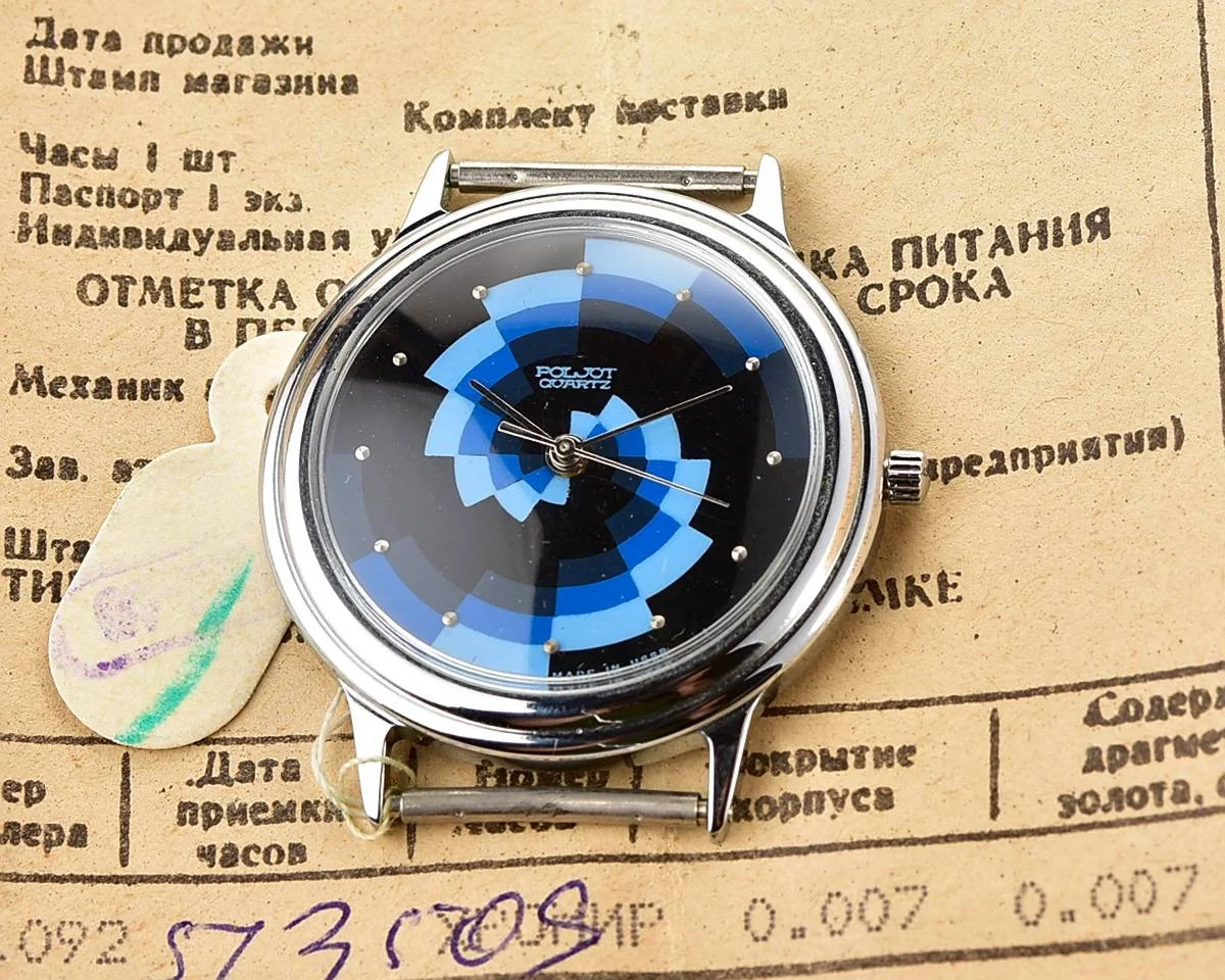 TIME CAPSULE: Soviet Poljot wrist watch with quartz movement – New Old Stock (NOS)!