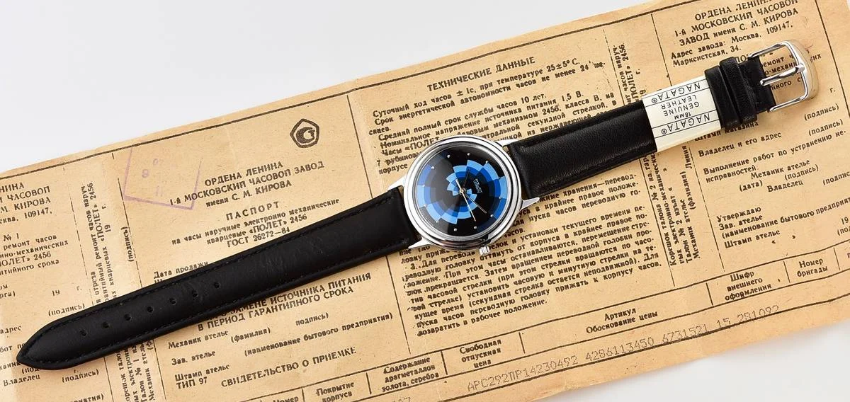 TIME CAPSULE: Soviet Poljot wrist watch with quartz movement – New Old Stock (NOS)!