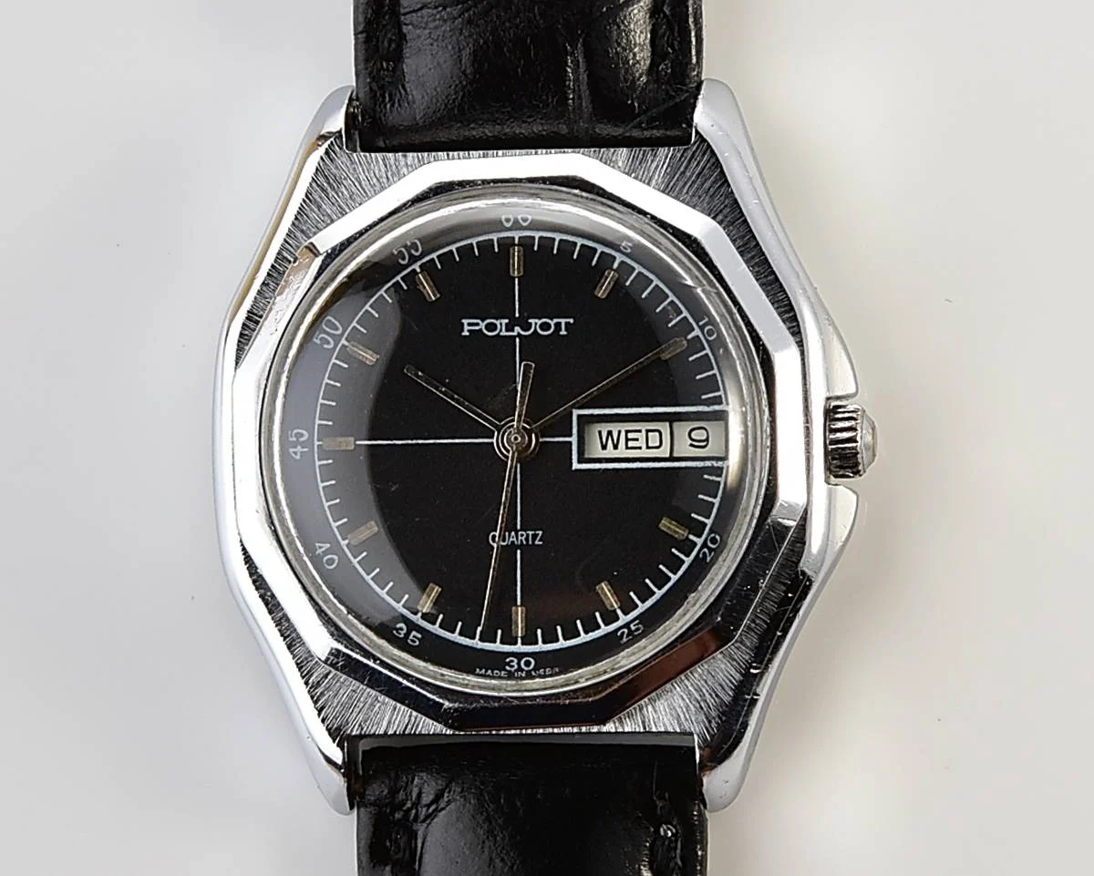 Soviet Poljot watch with quartz movement