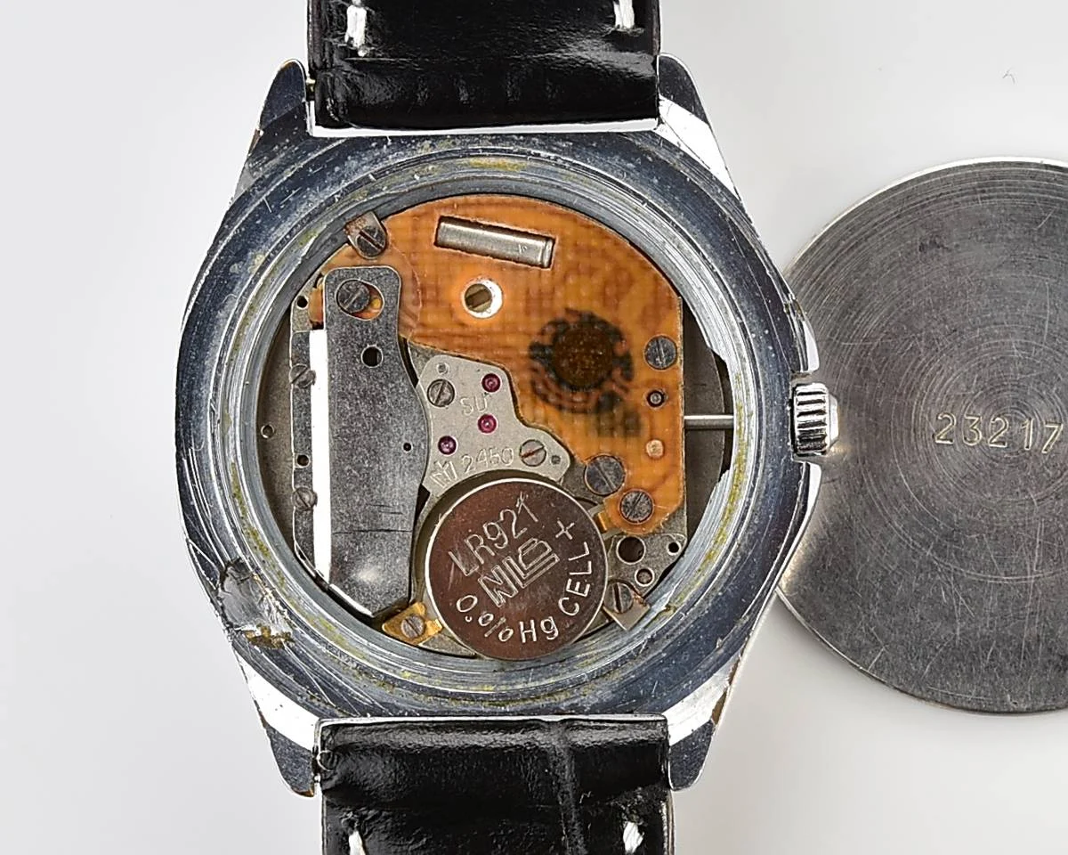 Soviet Poljot watch with quartz movement