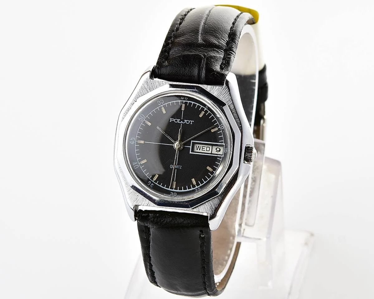 Soviet Poljot watch with quartz movement