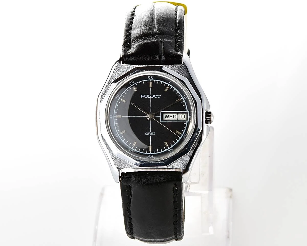 Soviet Poljot watch with quartz movement