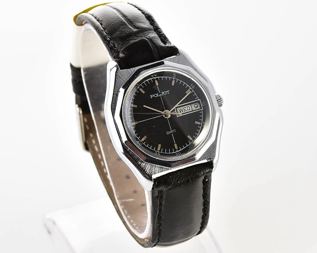 Soviet Poljot watch with quartz movement