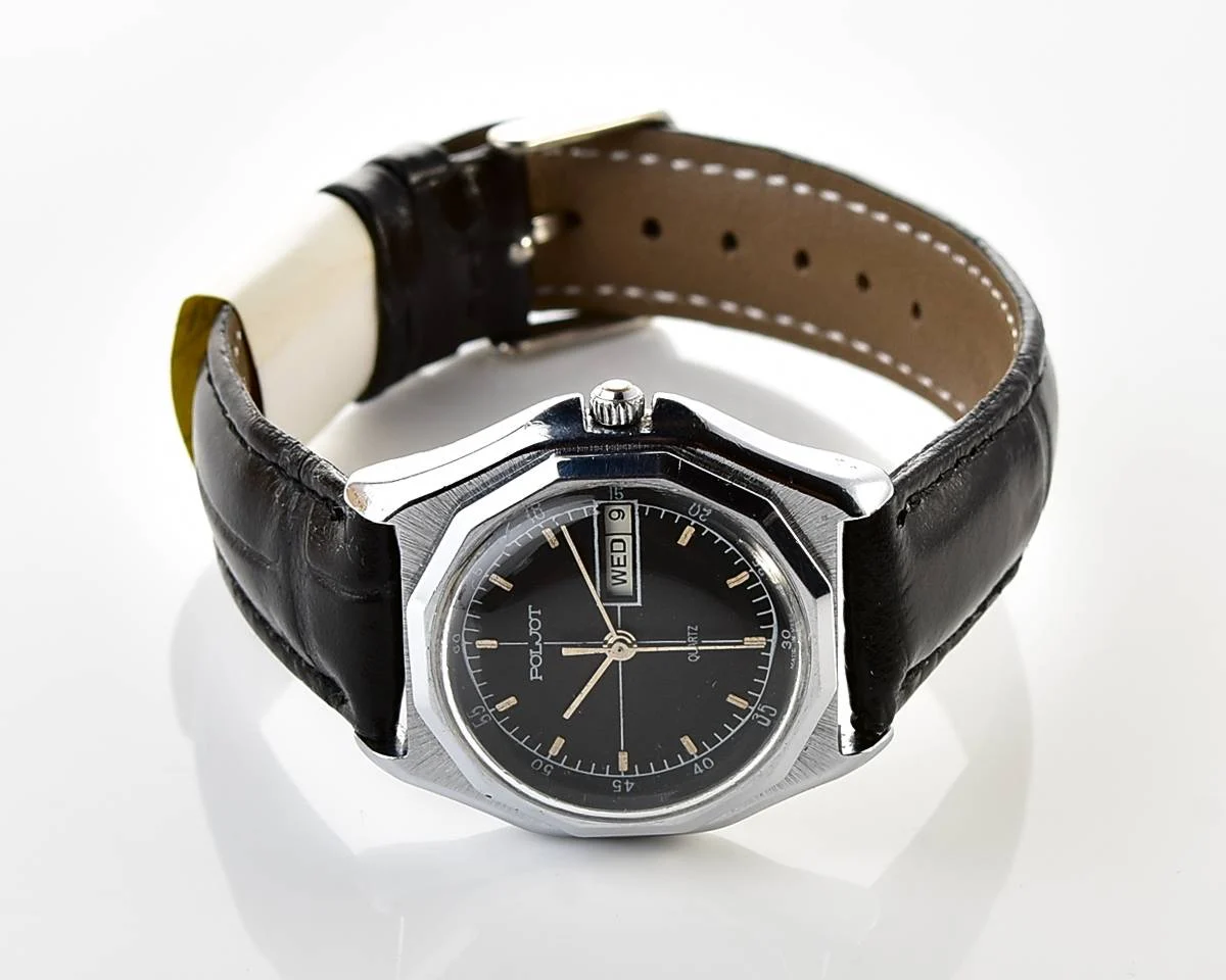Soviet Poljot watch with quartz movement