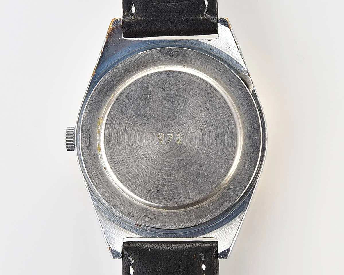 Large Soviet Raketa vintage mechanical watch with stylish minimalistic dial