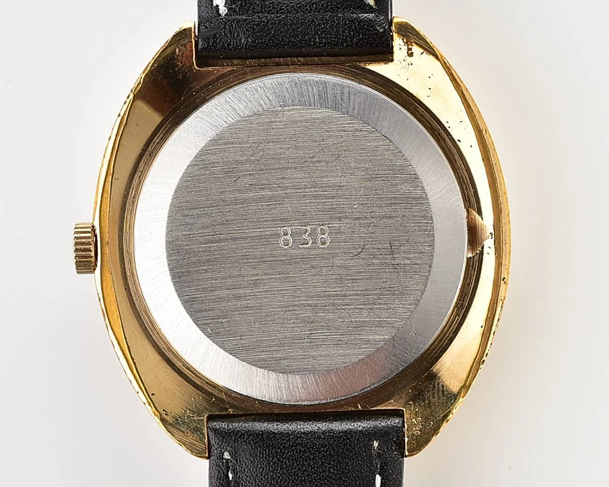 Soviet mechanical gold-plated watch Raketa "big zero"