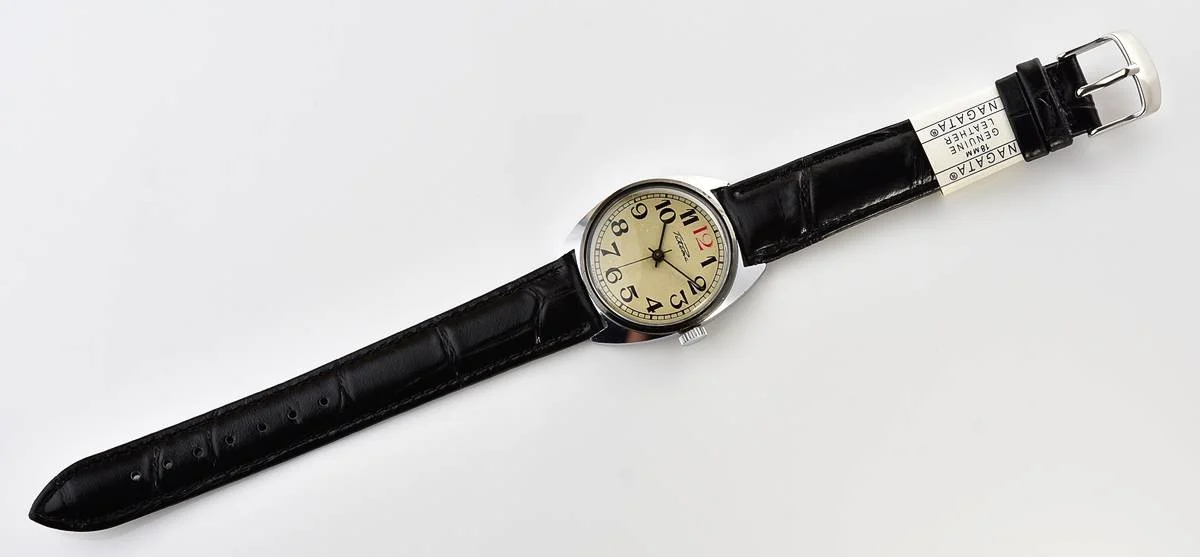 Soviet Raketa "red 12" vintage mechanical wristwatch