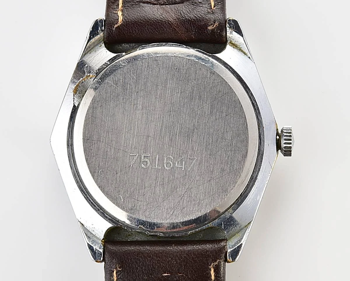 Hexagonal Slava Soviet mechanical vintage watch
