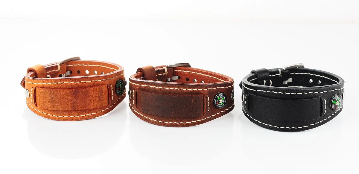 Sturmanskie genuine leather compass strap - light brown
