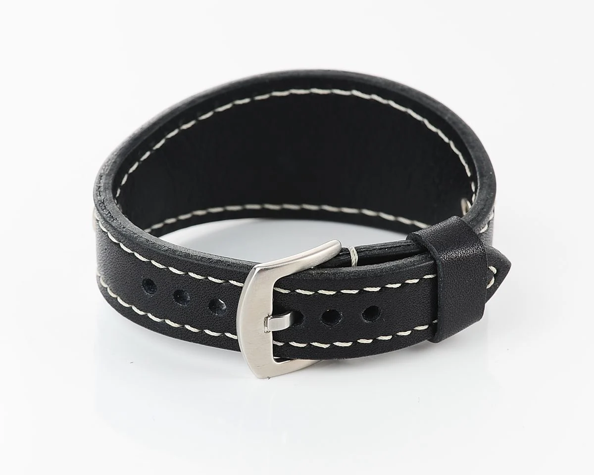 Sturmanskie genuine leather compass strap - black