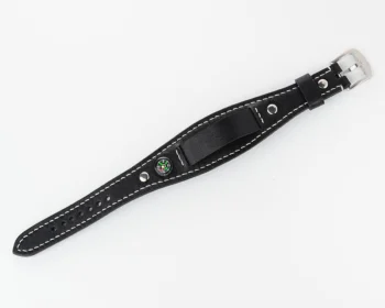 Sturmanskie genuine leather compass strap - black