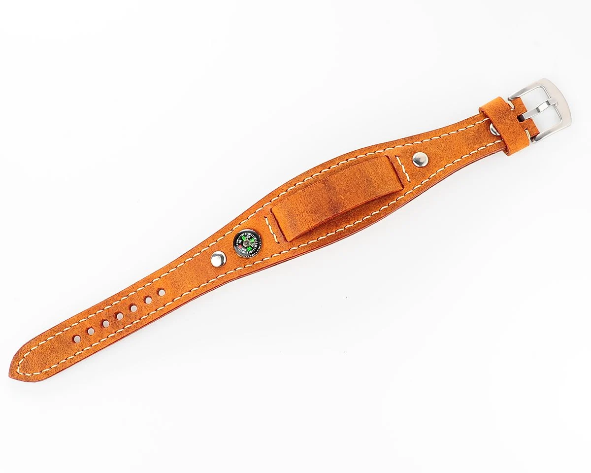 Sturmanskie genuine leather compass strap - light brown