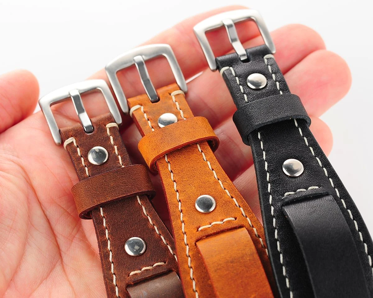 Sturmanskie genuine leather compass strap - light brown