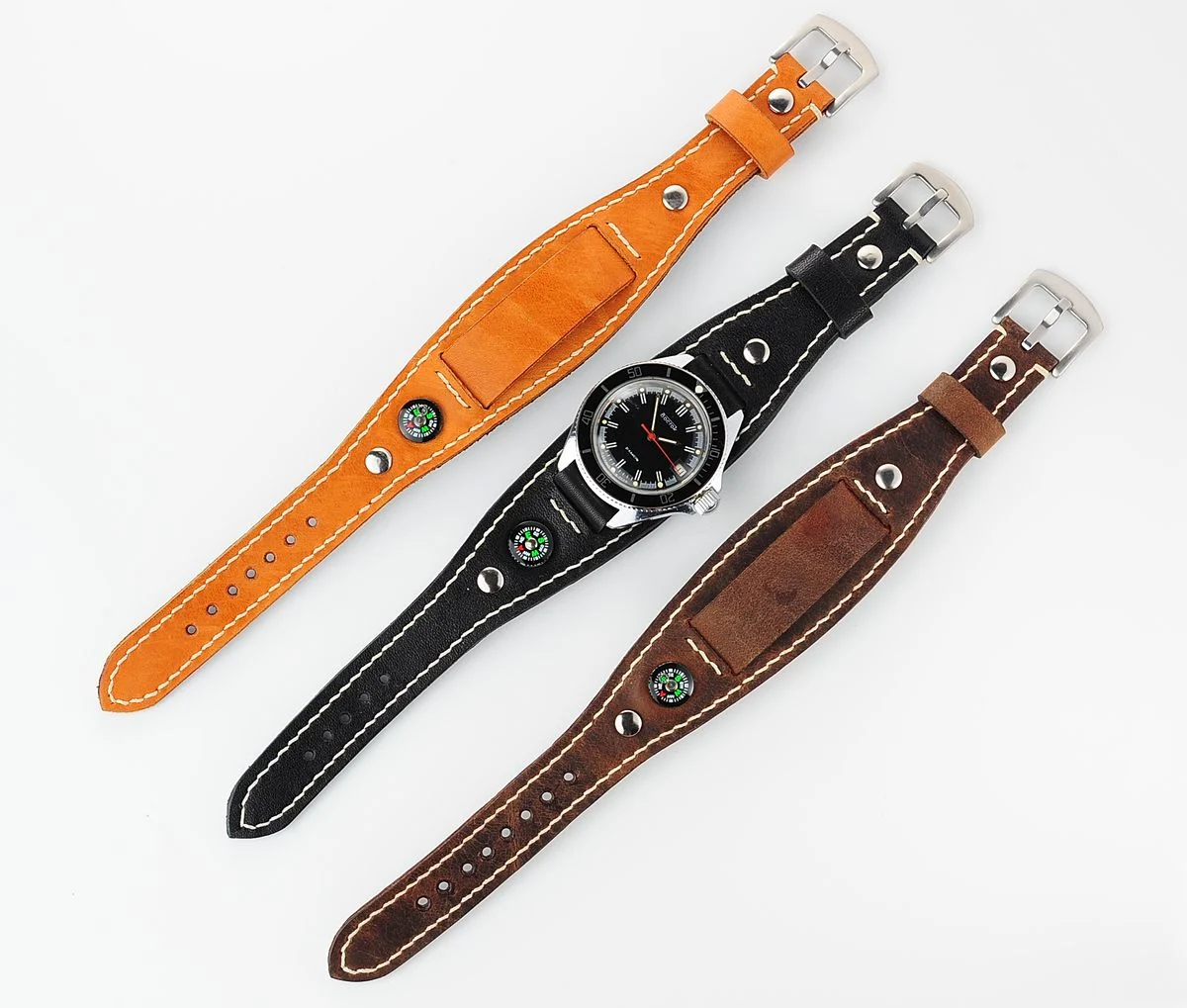 Sturmanskie genuine leather compass strap -SCS_5488