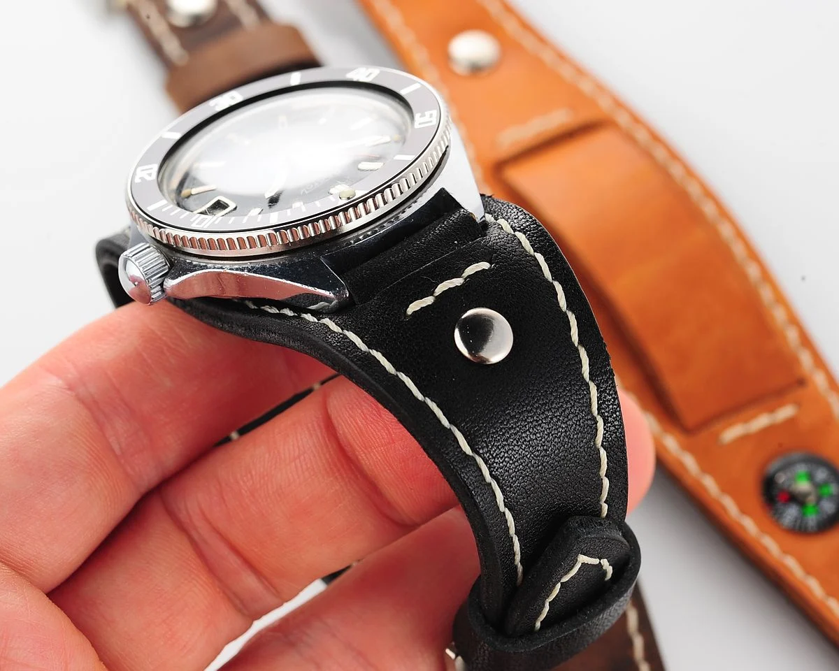 Sturmanskie genuine leather compass strap - light brown