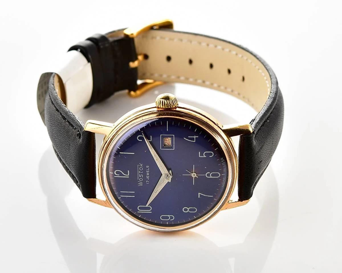 Vintage Soviet Wostok (Vostok) mechanical gold-plated wrist watch