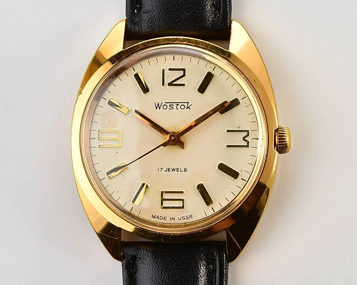Excellent Soviet gold-plated Vostok (Wostok) mechanical watch