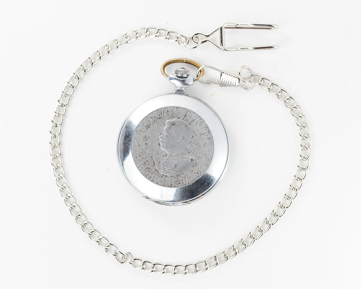 Mechanical Molnija pocket watch Stalin - Victory over Germany!
