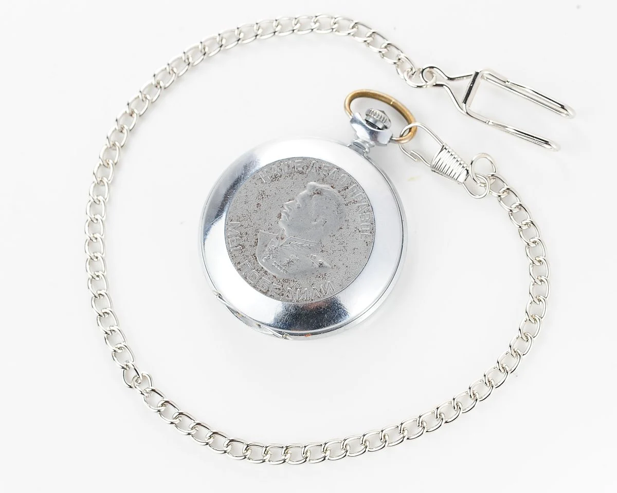 Mechanical Molnija pocket watch Stalin - Victory over Germany!